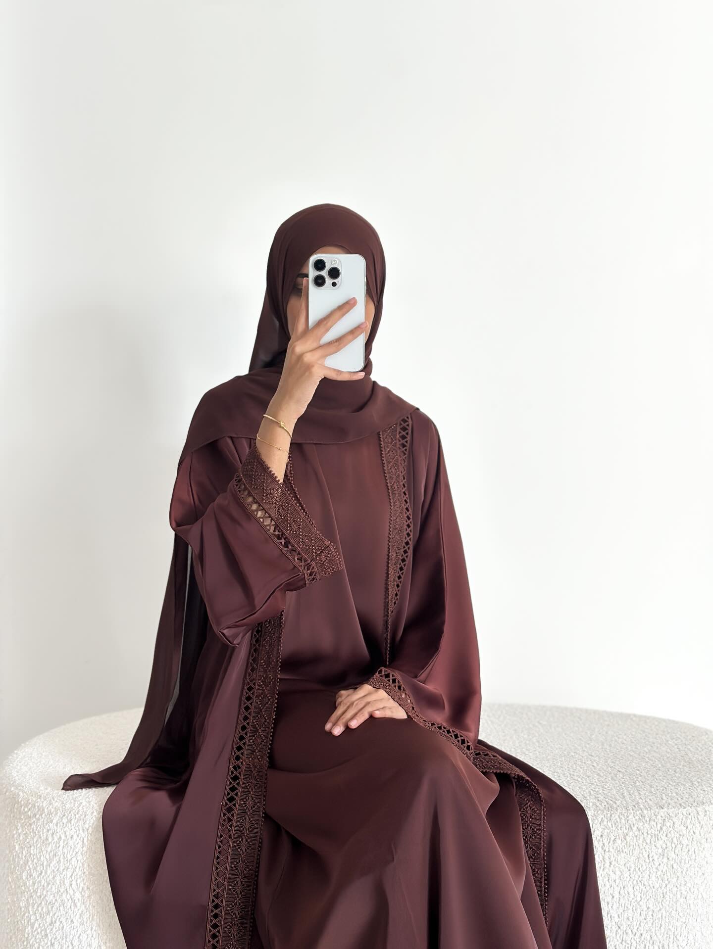 Laced Cardigan Abaya