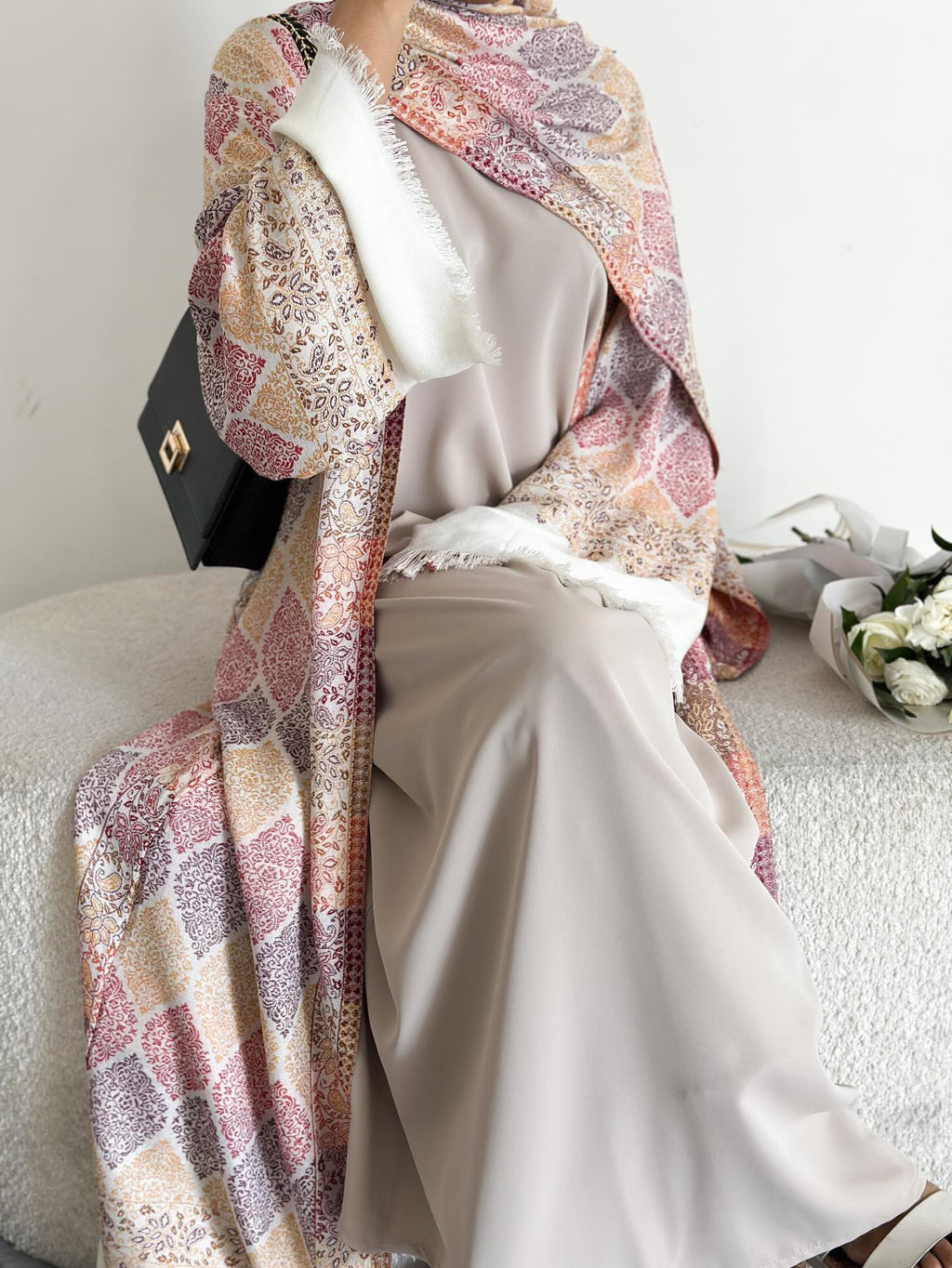 Cardigan Pashmina Abaya with innerwear and hijab