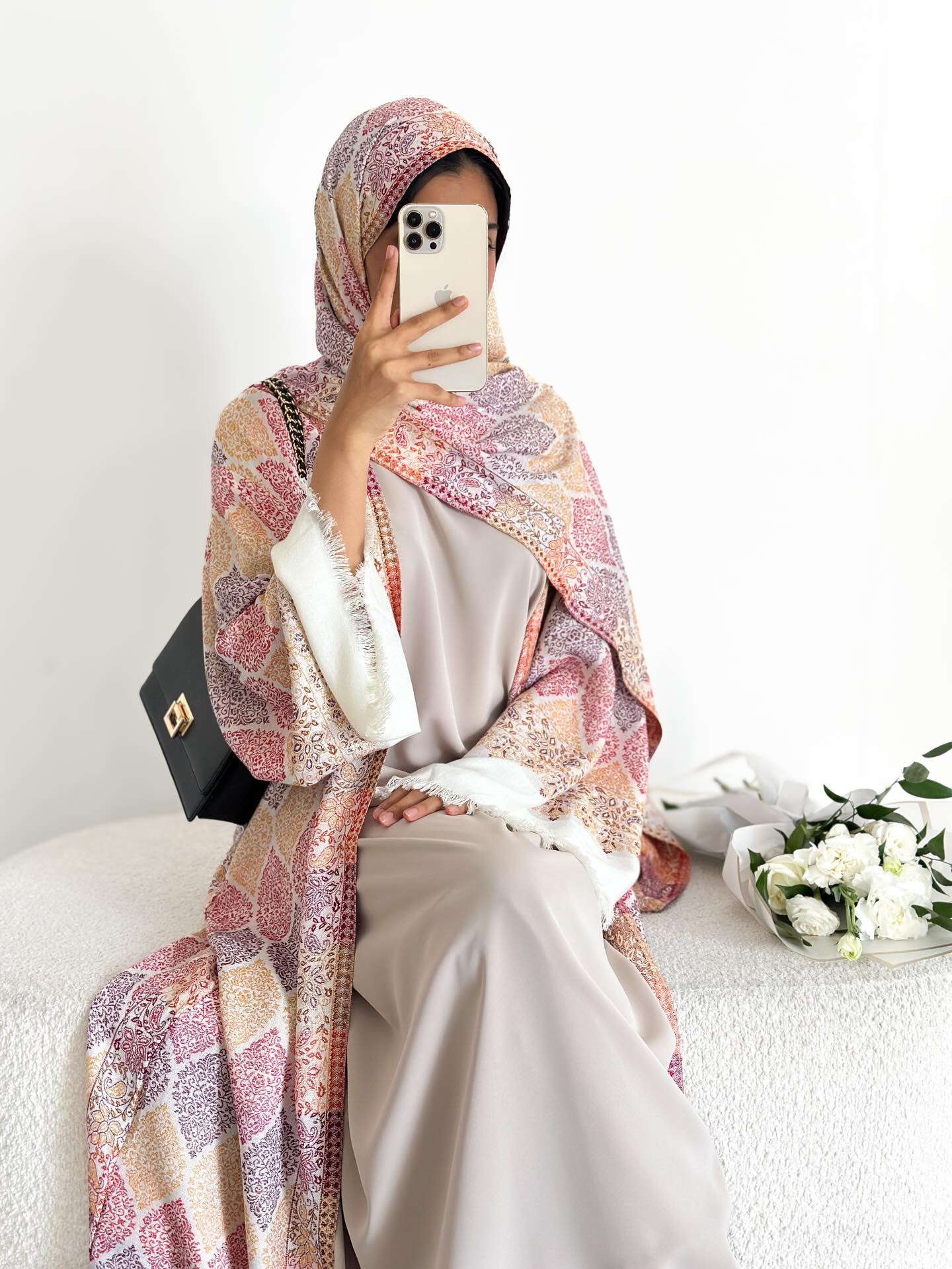 Cardigan Pashmina Abaya with innerwear and hijab