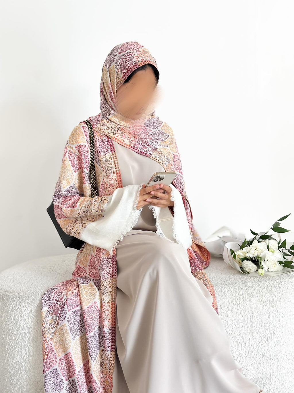 Cardigan Pashmina Abaya with innerwear and hijab